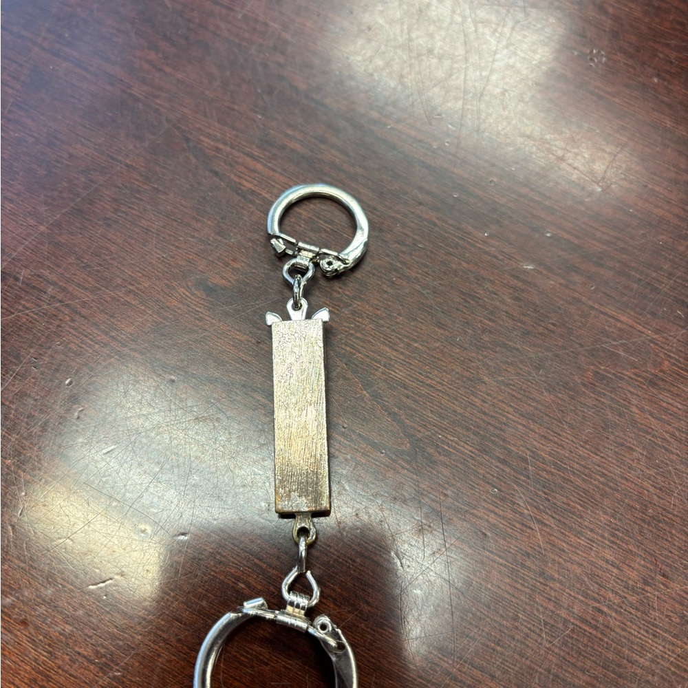 Silver Keychain with Turquoise Accent - Picture 3 of 3